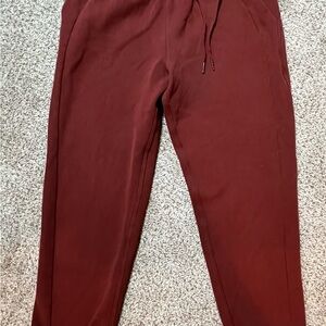 Lululemon Athletica Rust ColorScuba High-Rise Fleece Jogger Pants Women's Size 8